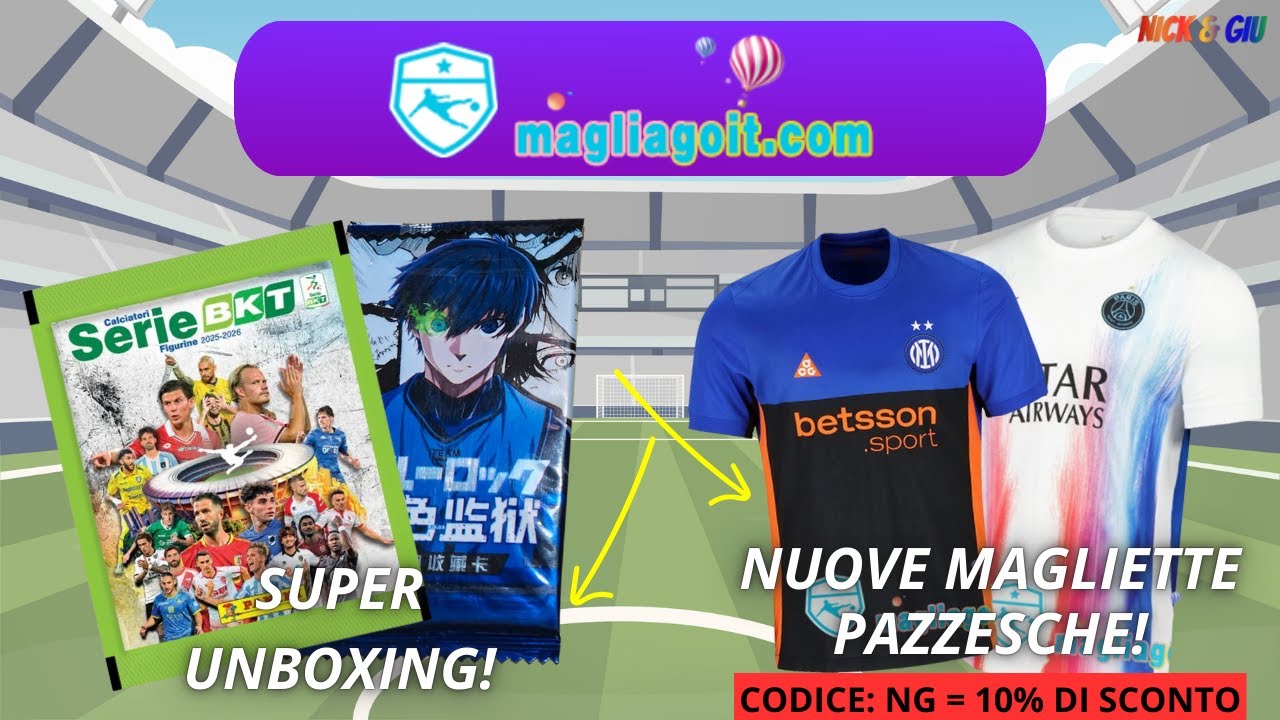 UNBOXING Calciatori Panini e Blue Lock + Novità MAGLIAGO! ⚽
