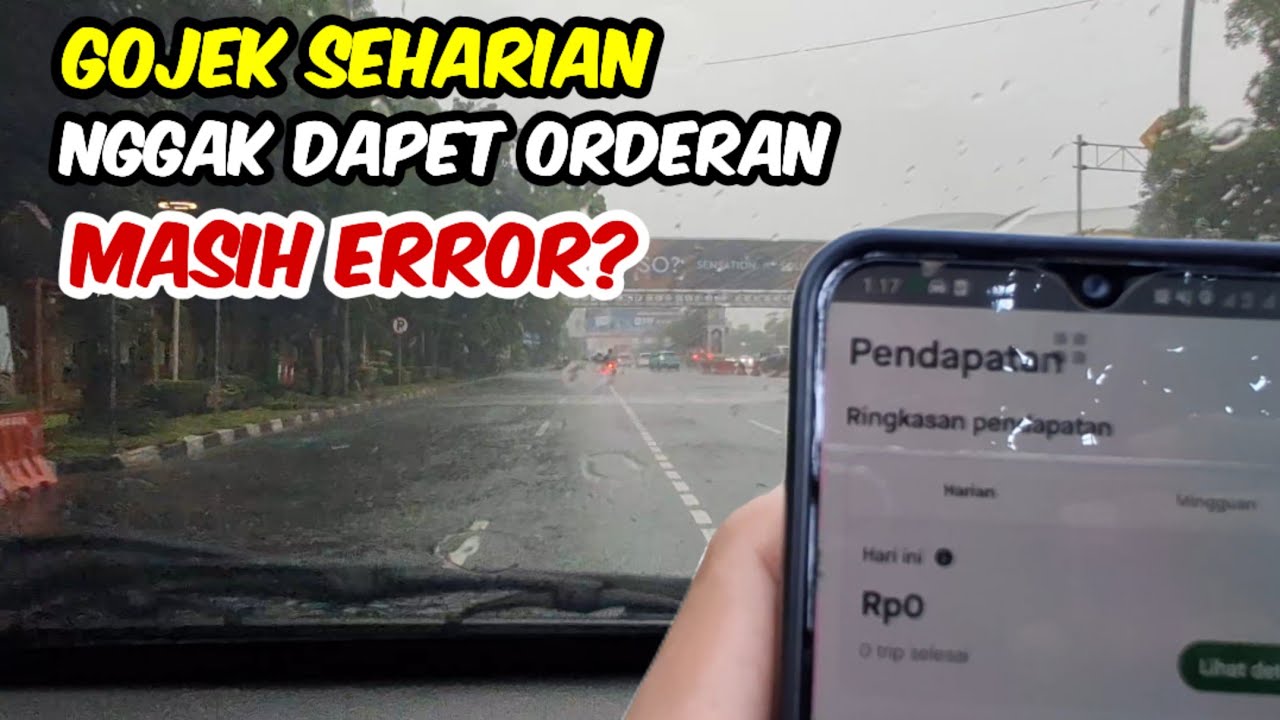 Hujan Deras di Bekasi Orderan Tetap Landai