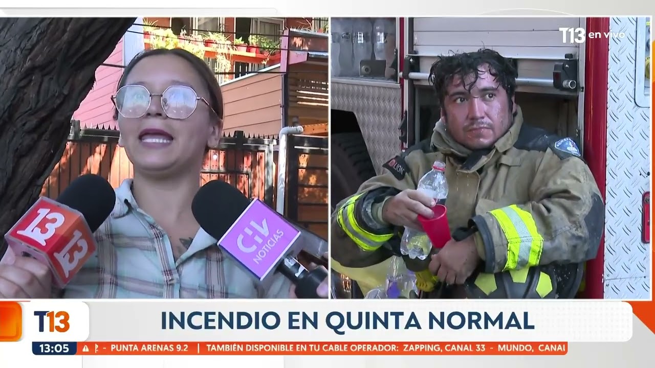 Incendio en Quinta Normal: departamento se quemó en solo unos minutos
