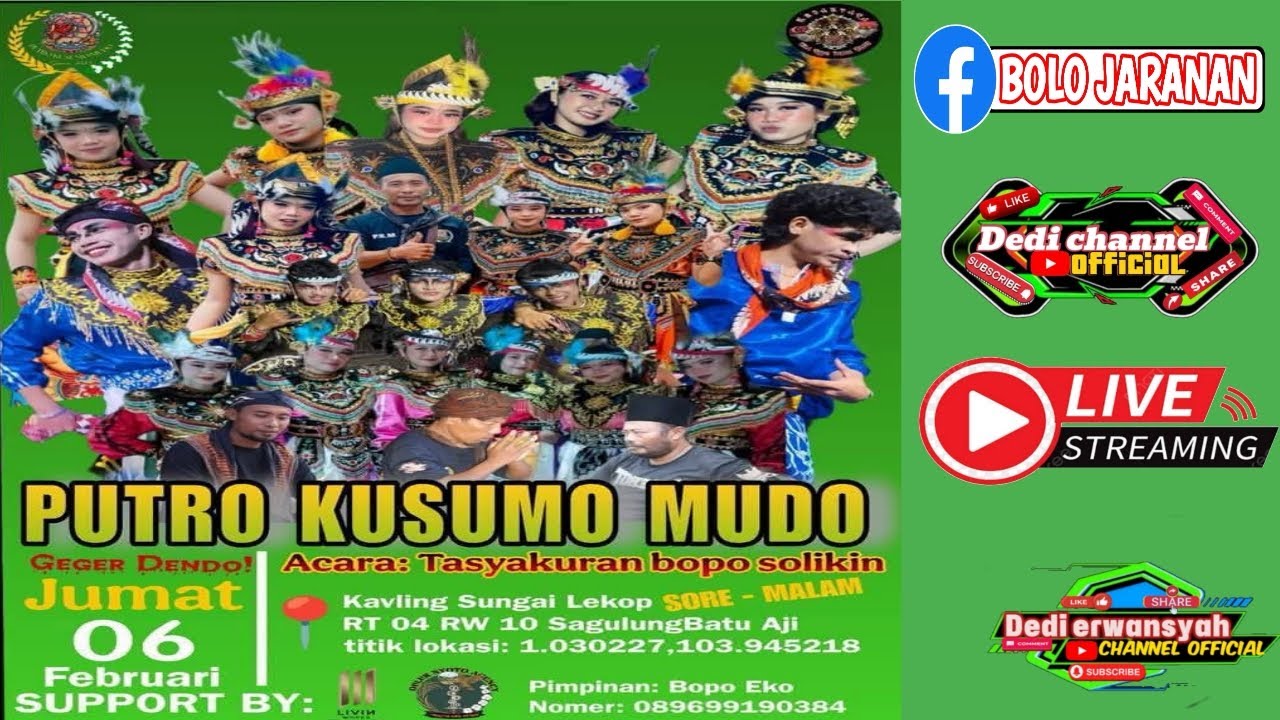🔴LIVE STREAMING‼️JARANAN PUTRO KESUMO MUDO BATAM❗