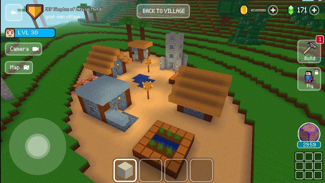 Building Minecraft Village in Block Craft 3D Building Simulator ||ME Blocks Pakistan 🇵🇰
