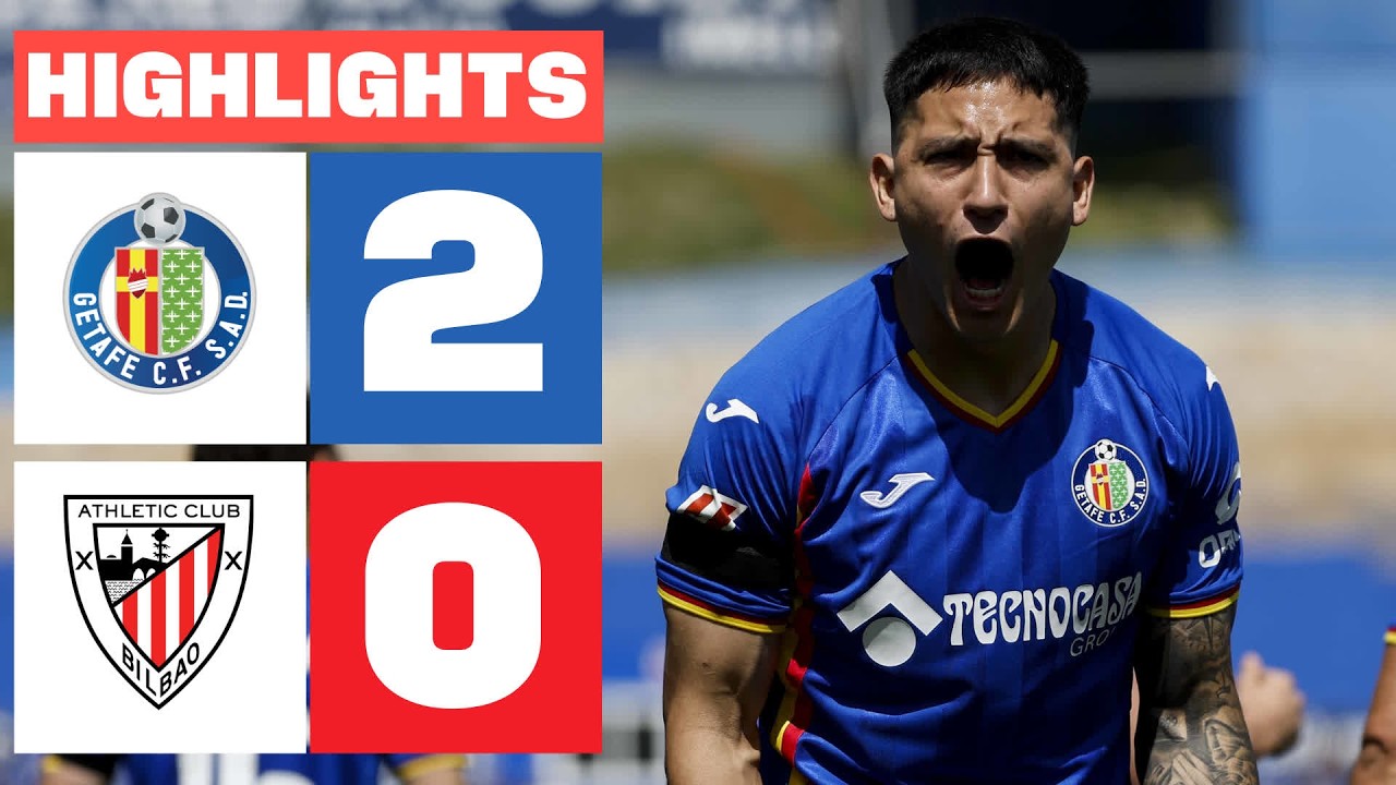 GETAFE CF 2 - 0 ATHLETIC CLUB | HIGHLIGHTS LALIGA EA SPORTS