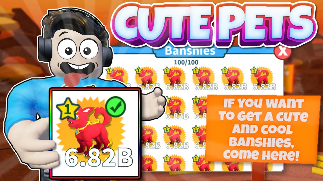 *NEW* OP Pets in Weapon Fighter Simulator Update 20 - Collect All Cool and Cute Banshies