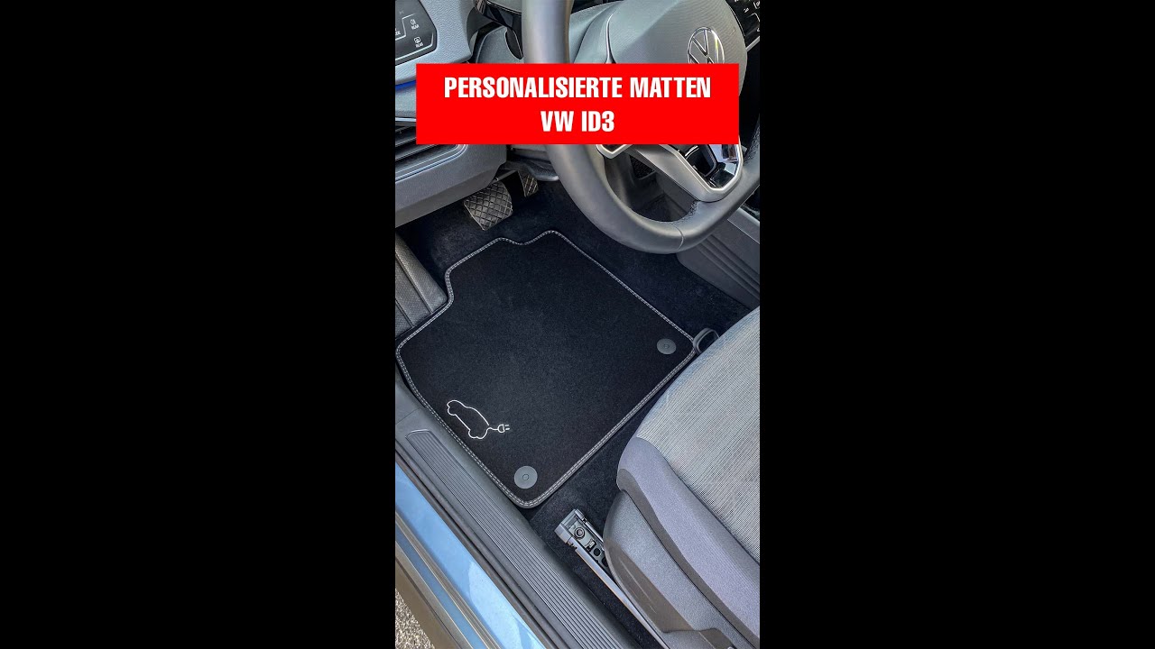 Individuelle Fu&szlig;matten f&uuml;r Elektroautos - VW ID3