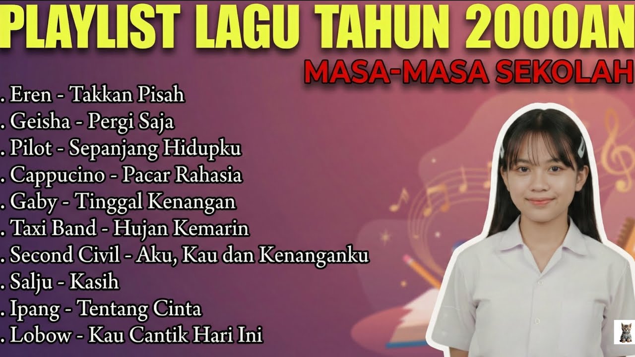 Lagu Hits Nostalgia Indonesia 2000an - Teman Belajar & Masa Remaja | Playlist Lagu Galau
