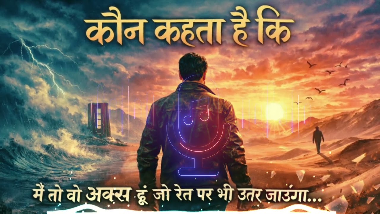 कौन कहता है मैं तन्हाइयों से डर जाऊंगा | Powerful Motivational Shayari Song 2026