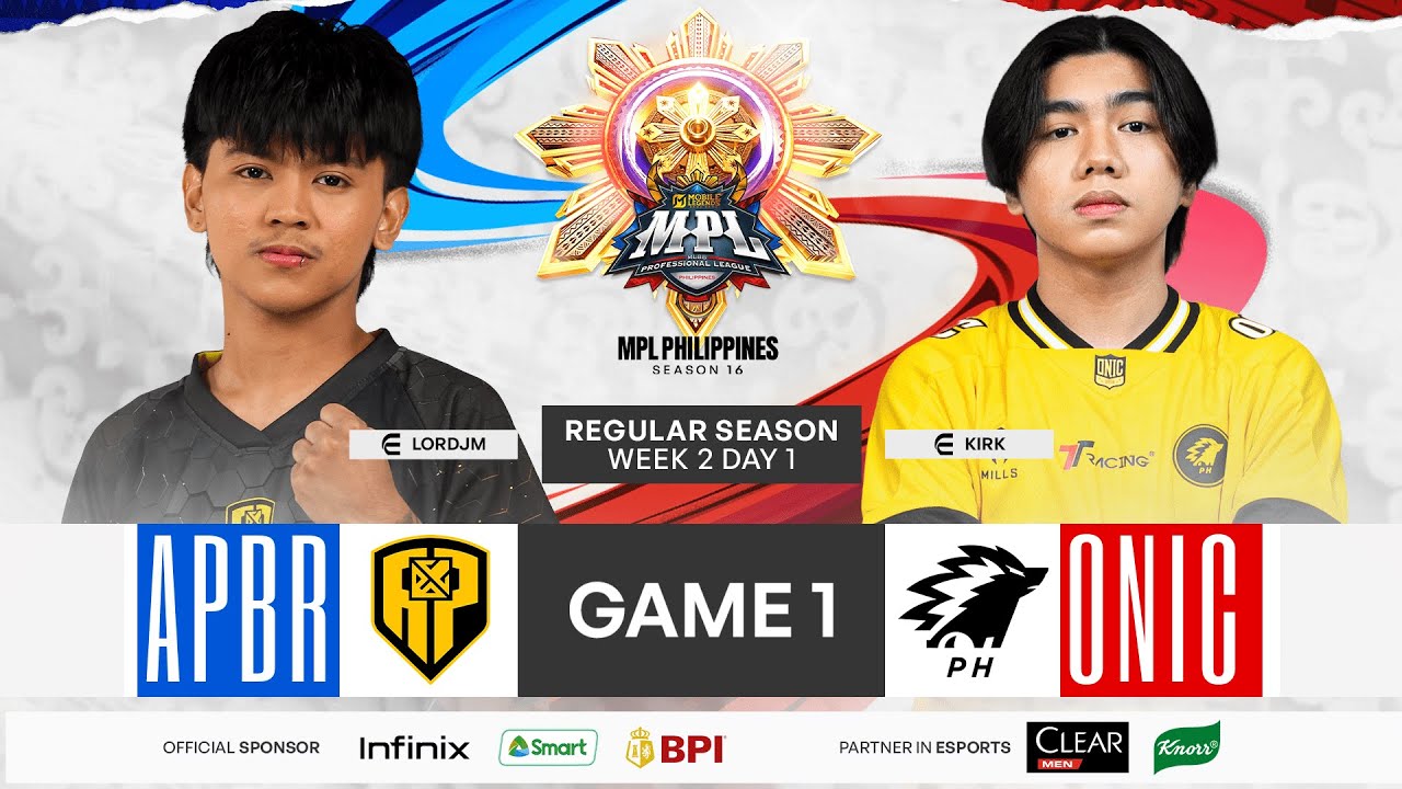 MPL PH S16 - W2D1 - APBR VS ONIC GAME 1