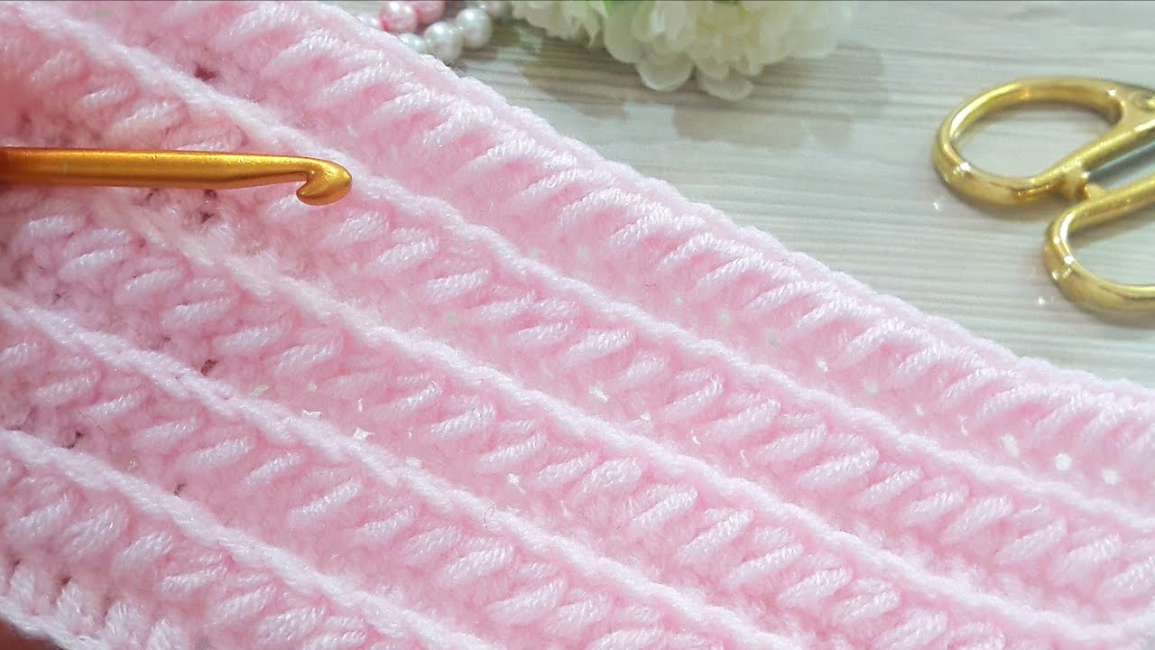 Ganchillo s&uacute;per f&aacute;cil para principiantes / C&oacute;mo tejer una manta de beb&eacute; a crochet _ crochet tutorial
