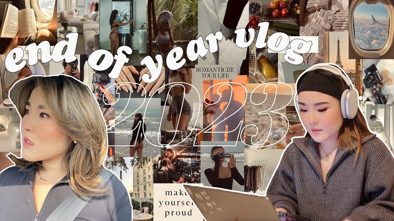 VLOG✨ - making 2023 vision board, unboxing Apple AirPods Max🎧 at-home salon blowout | WEARELAMODE