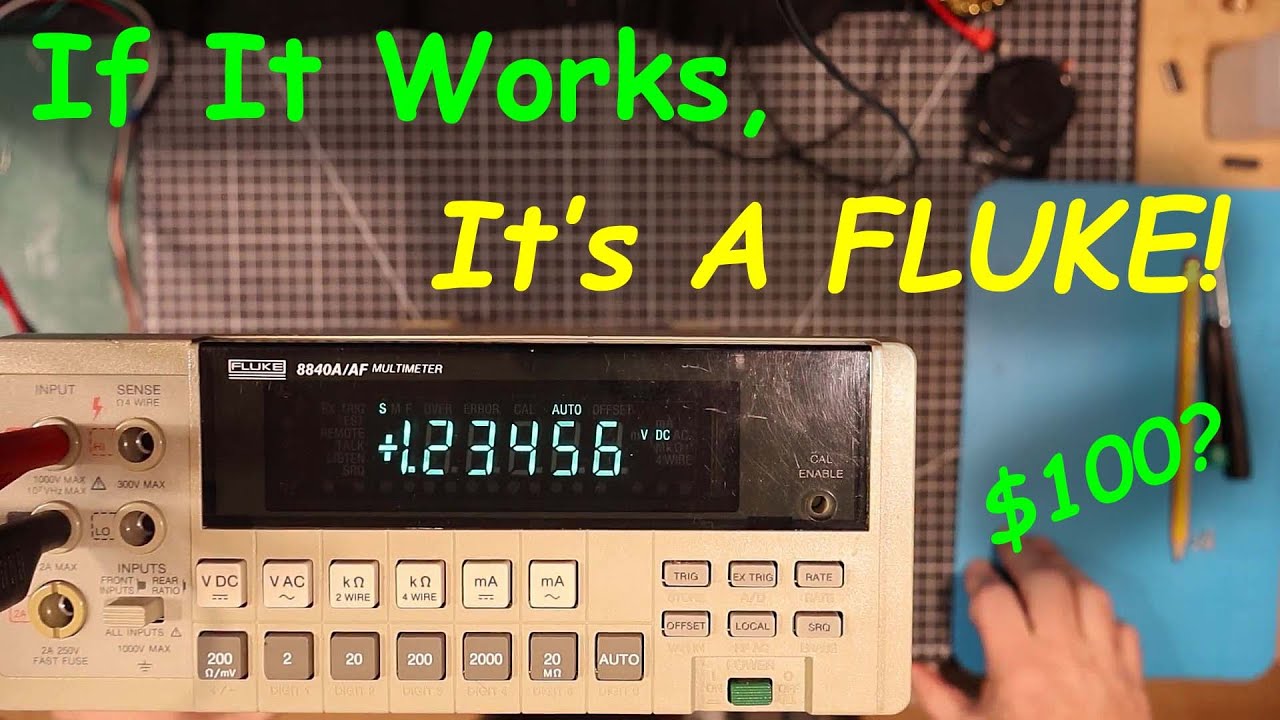 Uni-Byte 0234 — Давайте проверим КЛАССИЧЕСКИЙ цифровой мультиметр Fluke 8840A/AF