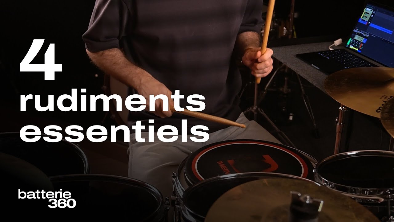 Cours de batterie : 4 rudiments pour débuter