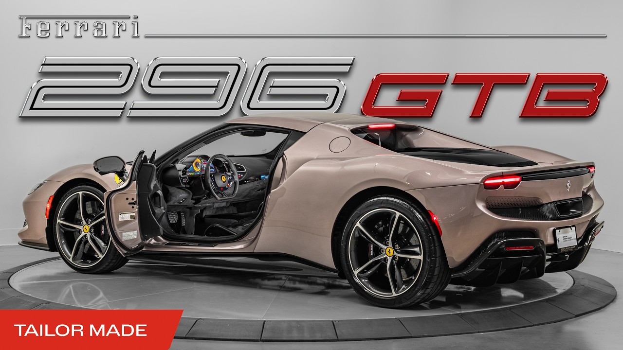 TAILOR MADE Ferrari 296 GTB Sound, Interior and Exterior - Grigio Galvano Lucido