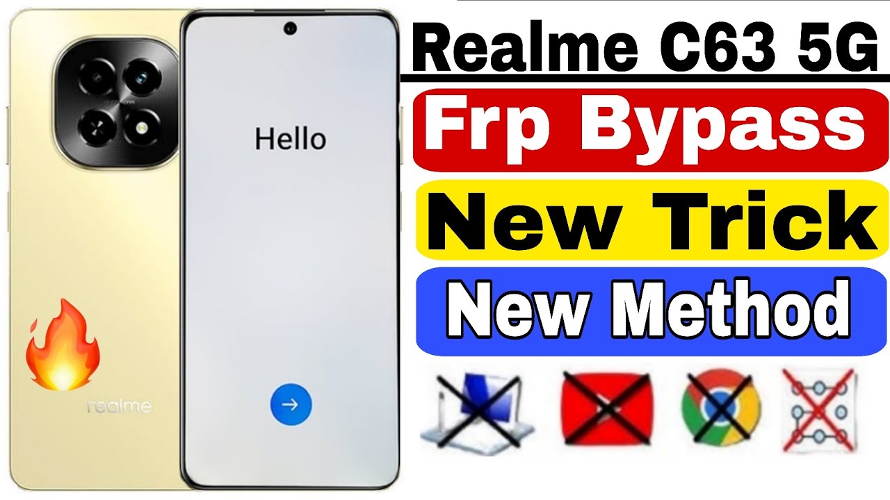 Realme C63 5G Frp Bypass | C63 Frp Bypass | Realme C63 Frp Bypass | C63 5G Frp Bypass | RMX3950 Frp