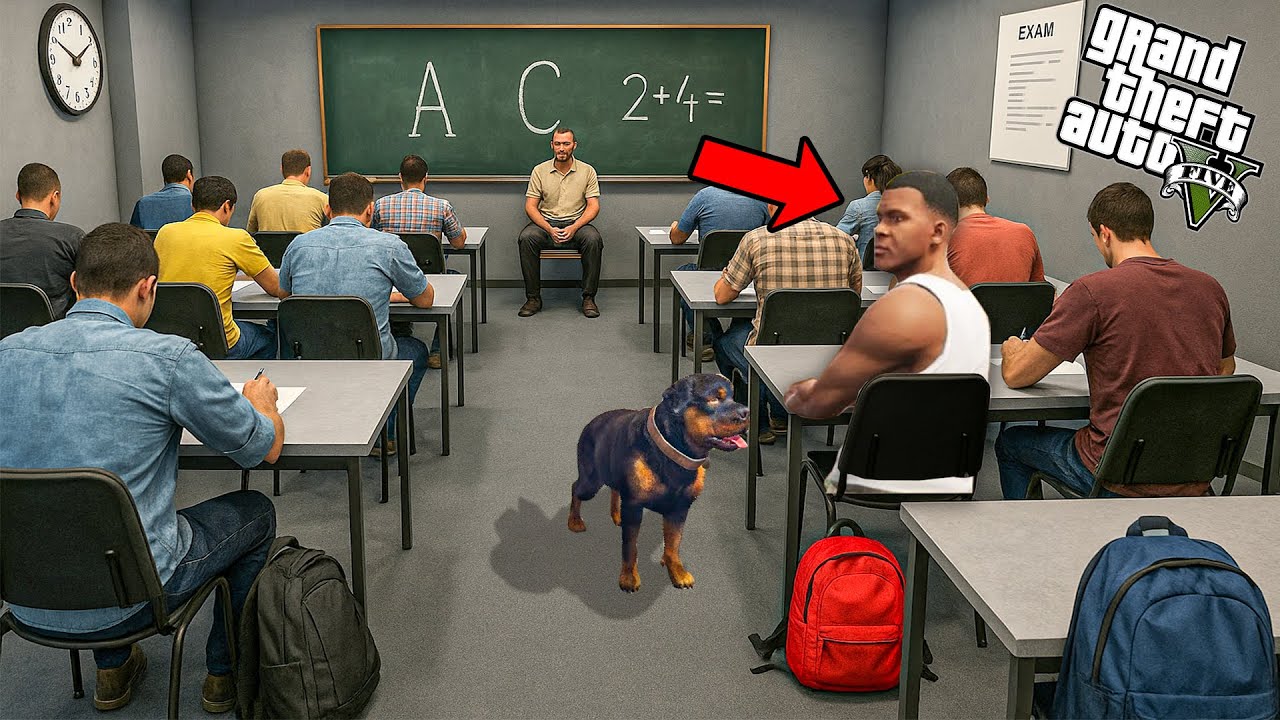 Premier Jour d'école pour Franklin dans son Nouveau Lycée | GTA 5 Mods