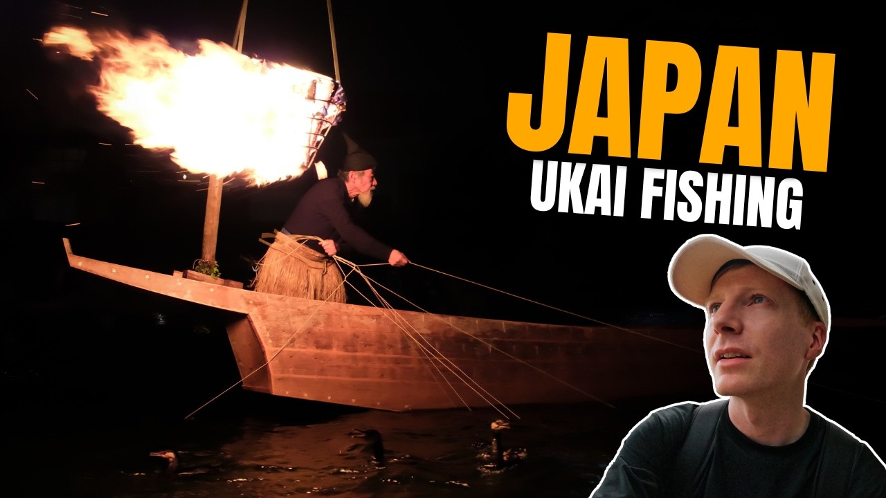 Древняя японская традиция рыбалки с помощью птиц в Гифу, Япония 🇯🇵 | Рыбалка Укай | Рыбалка с бак...