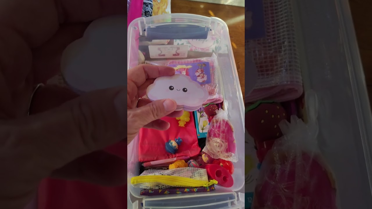 Let's unpack a cute Strawberry Shortcake themed OCC box for a girl 10-14