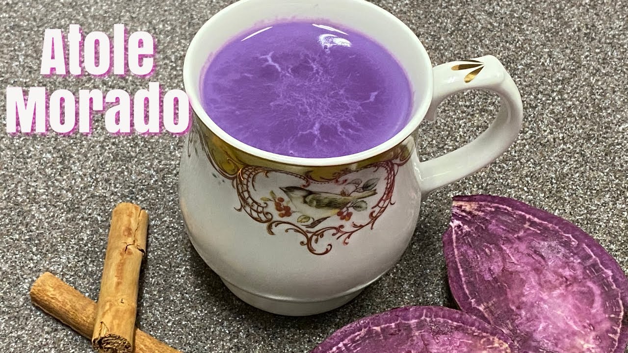 ATOLE DE CAMOTE MORADO