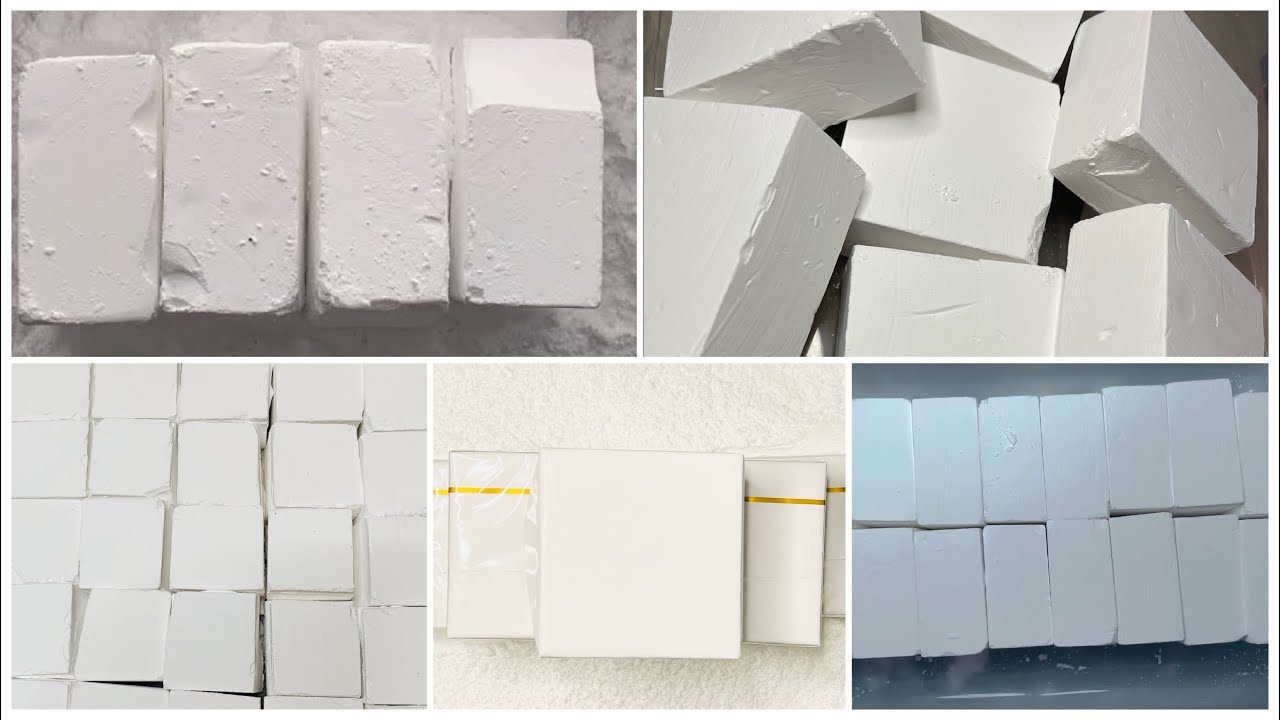🤍50 BLOCKS SPRI GYM CHALK CRUSH🤍 Soft | Crispy | Only White Plain Jane Crumble Compilation