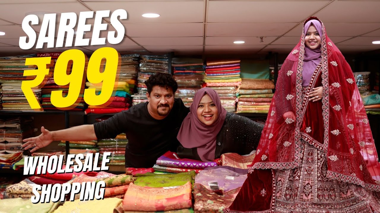 ₹99😱 Sarees- Exploring Ajmeira Fashion, Surat