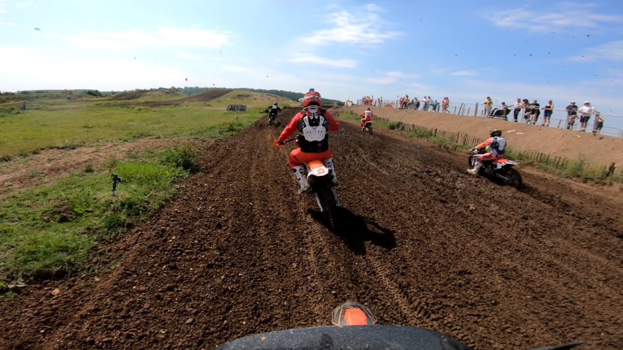Grittenham mx track 2023 Southern Vets 4/2 stroke over 50's Championship Rd 5 race 1