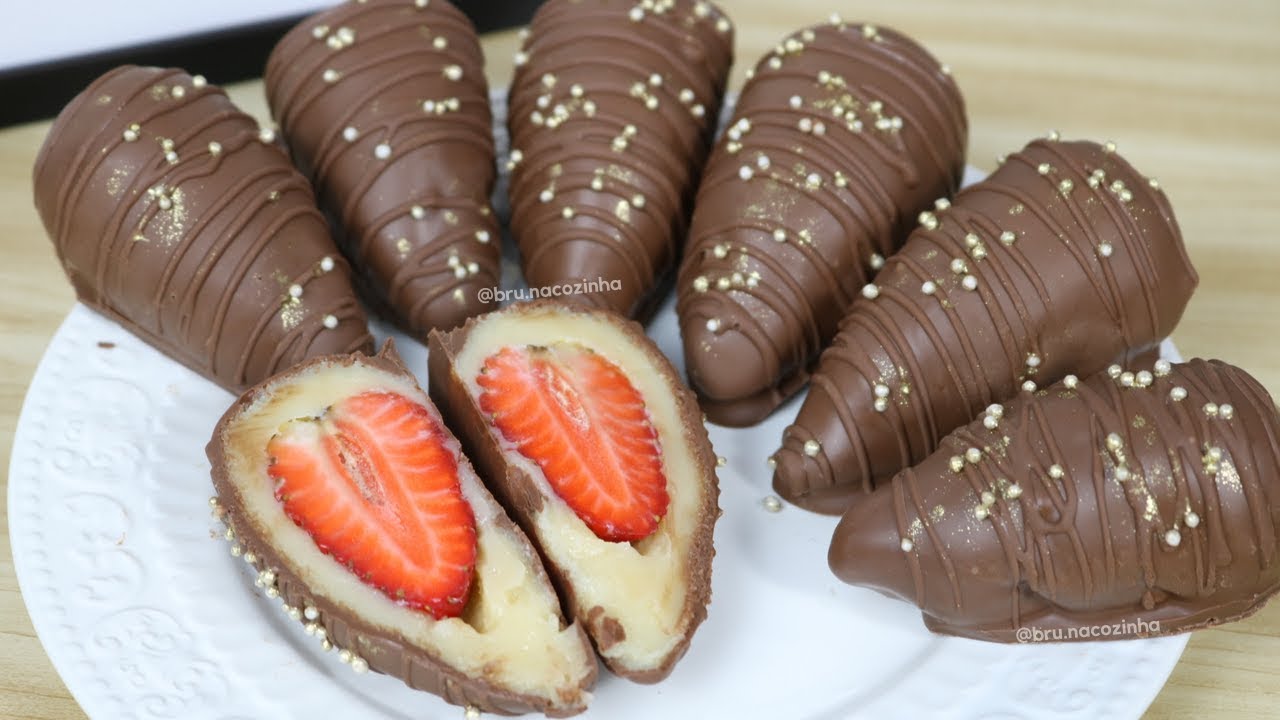 BOMBOM DE MORANGO FAÇA E VENDA - Bru na Cozinha