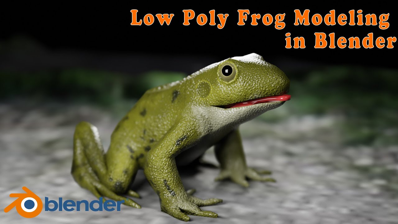Frog Low Poly Modeling in Blender