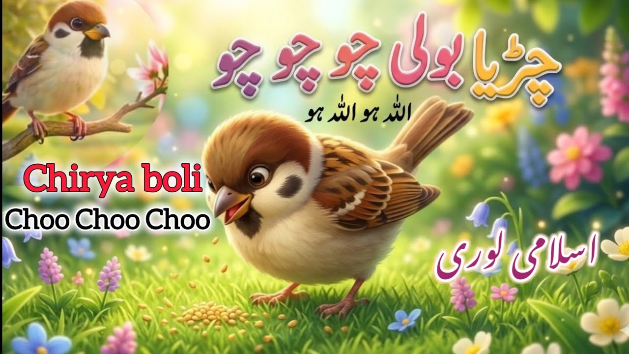 Chirya Boli Chuu Chuu Chuu | Allah Hu Allah Hu | Babies Lullaby | #islamicvideo #trending 