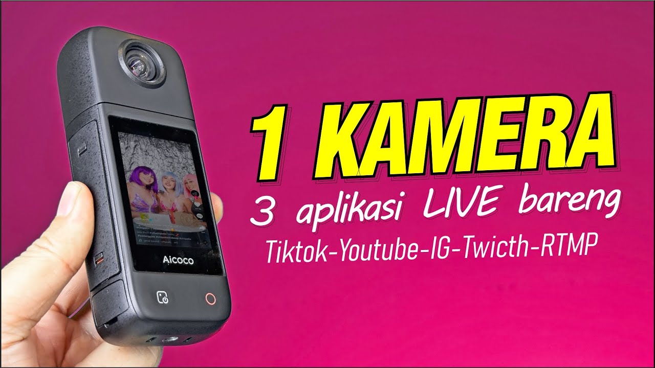 gak perlu pake 3 HP buat live, cukup 1 saja | AICOCO 4K Multi live Streaming camera AI