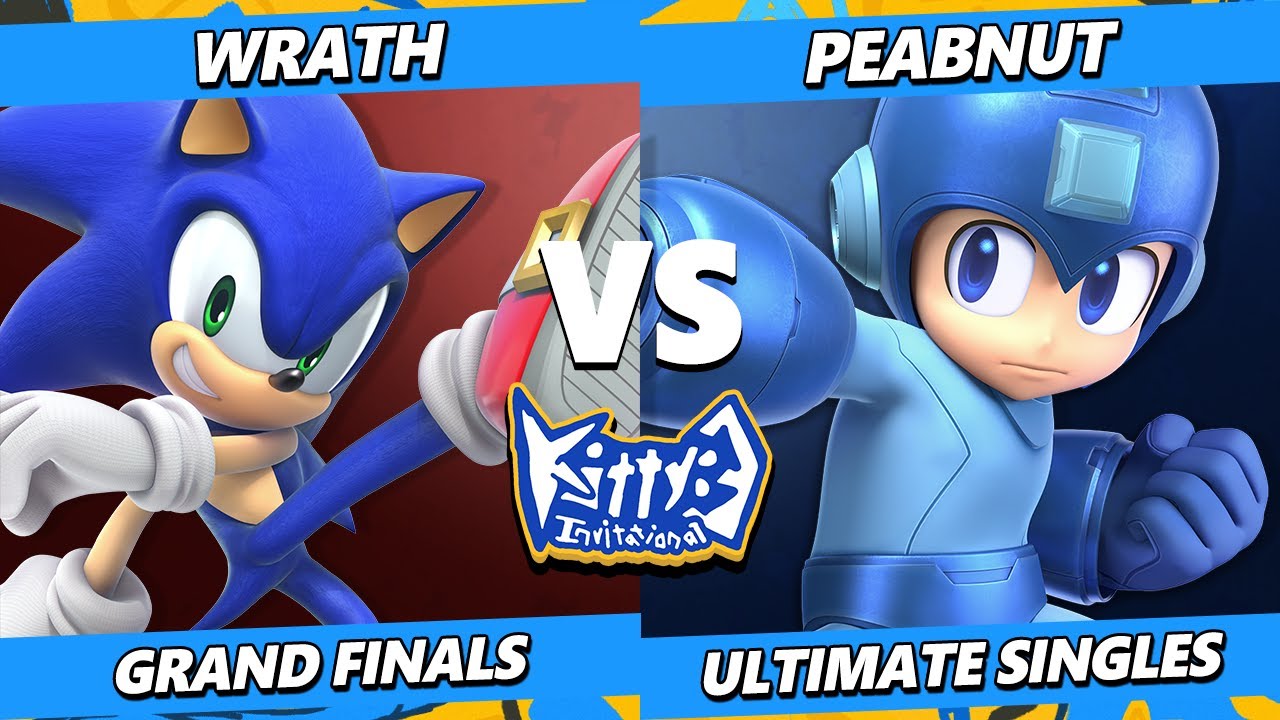Kitty 3 Invitational GRAND FINALS - Peabnut (Mega Man) Vs. Wrath (Sonic) Smash Ultimate - SSBU