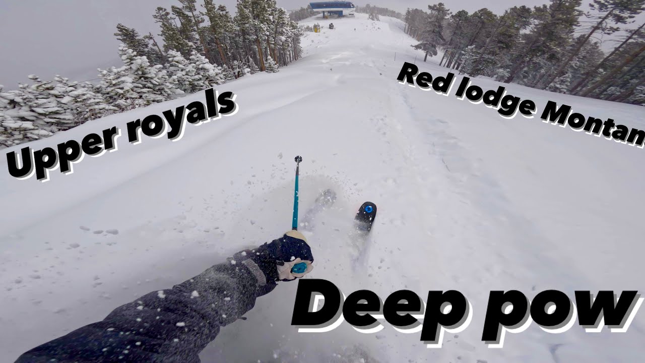 Upper royal at Red Lodge Montana. Powder skiing 1/18/25