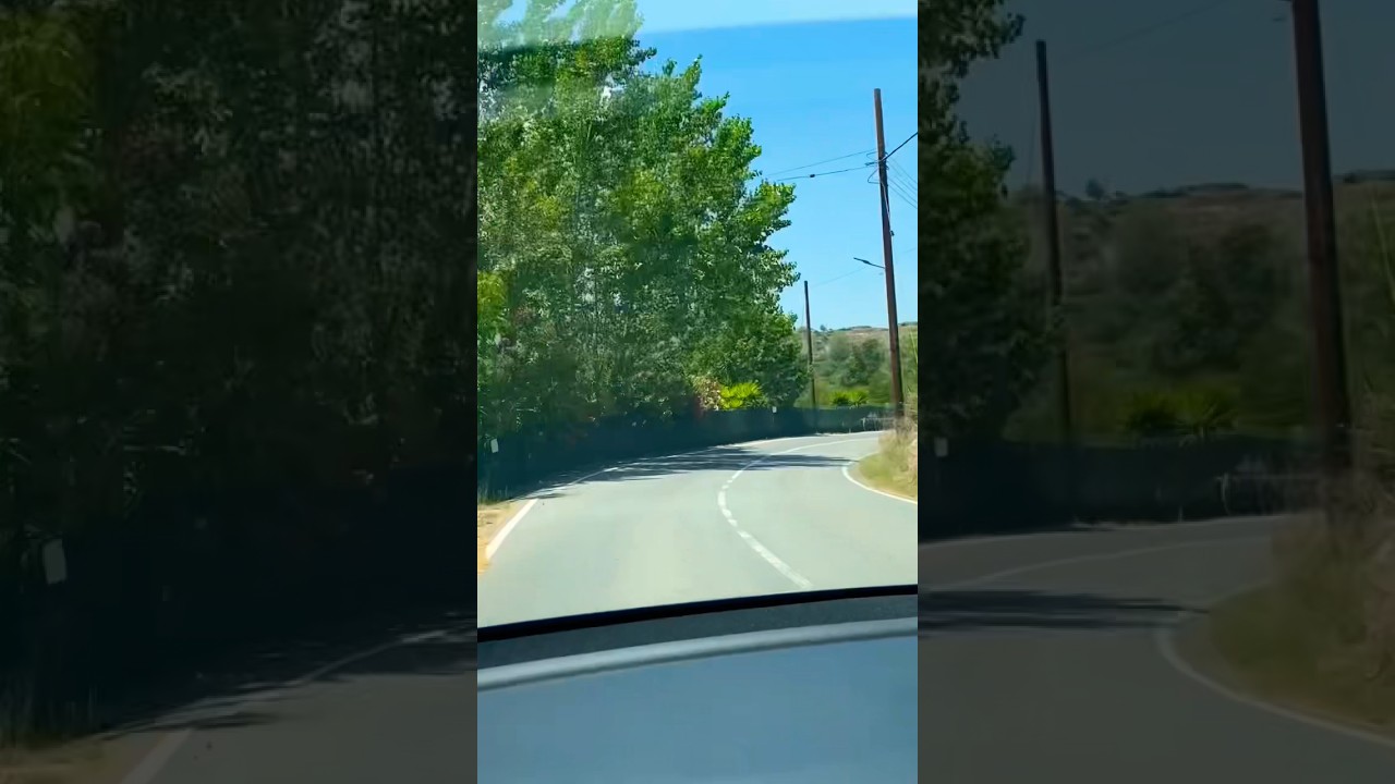 Country roads of Cyprus. Summer 2024