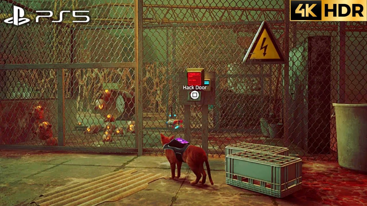 STRAY (PS5) Chapter 5: Rooftops Walkthrough (4K HDR)