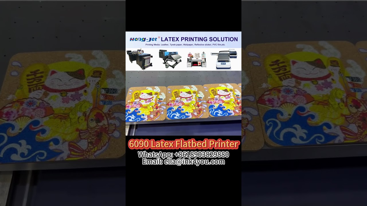 Hong-Jet&reg; 60*90cm Latex Flatbed Printer, with Eco-friendly latex ink