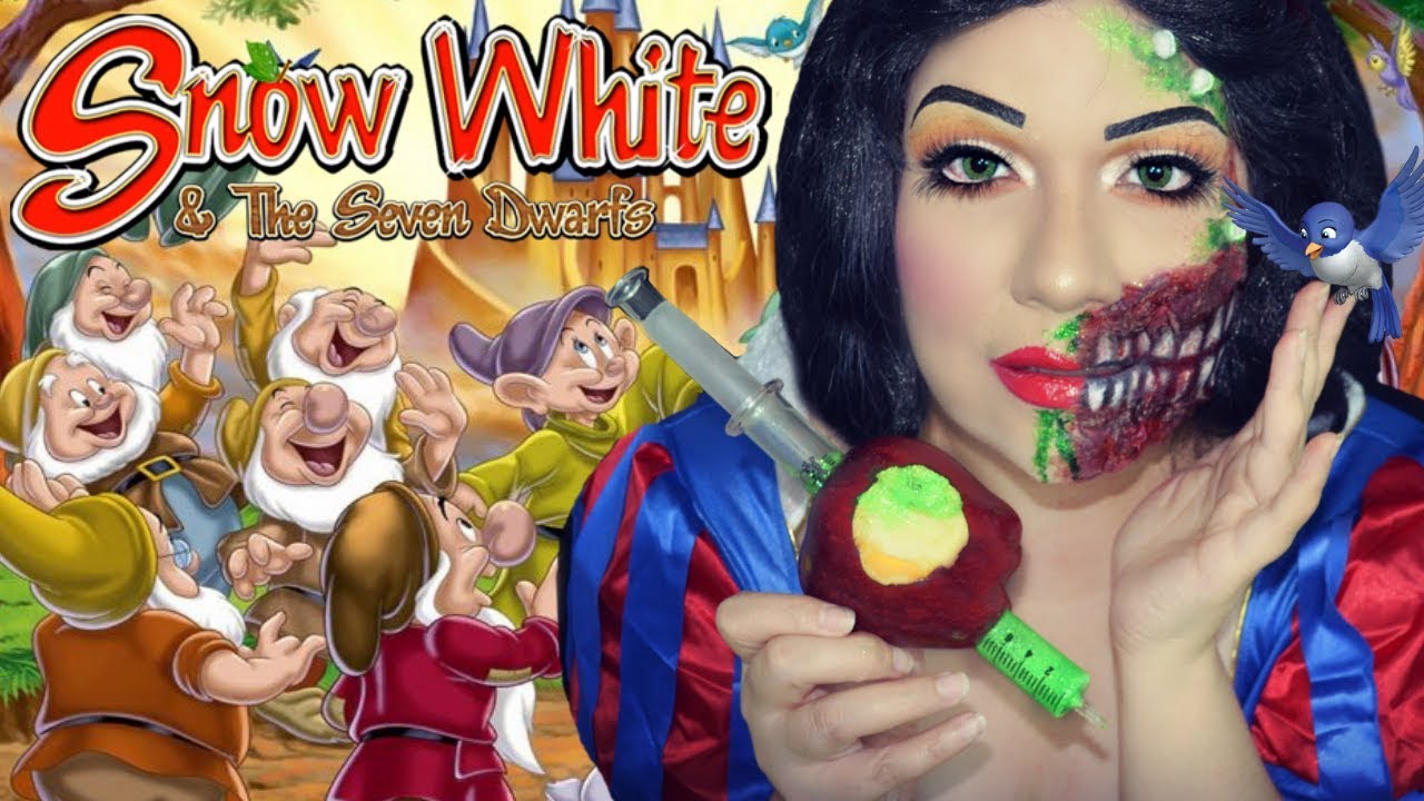 Maquillaje Para Halloween De BLANCA NIEVES| Maquillaje Paso A Paso Para Halloween Con Herida
