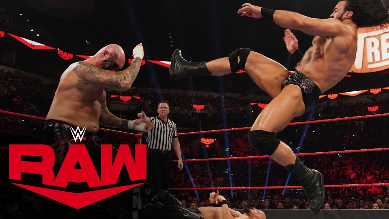 Drew McIntyre vs. Luke Gallows & Karl Anderson &ndash; 2-on-1 Handicap Match: Raw, Jan. 27, 2020