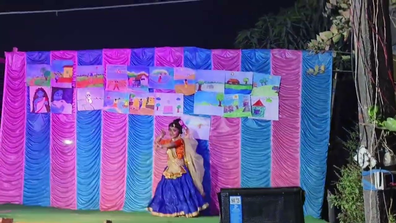 কৃষ্ণা কৃষ্ণা হে সাম সাম হে ।সংসরস্বতী পূজায় আমি নাচ করলাম