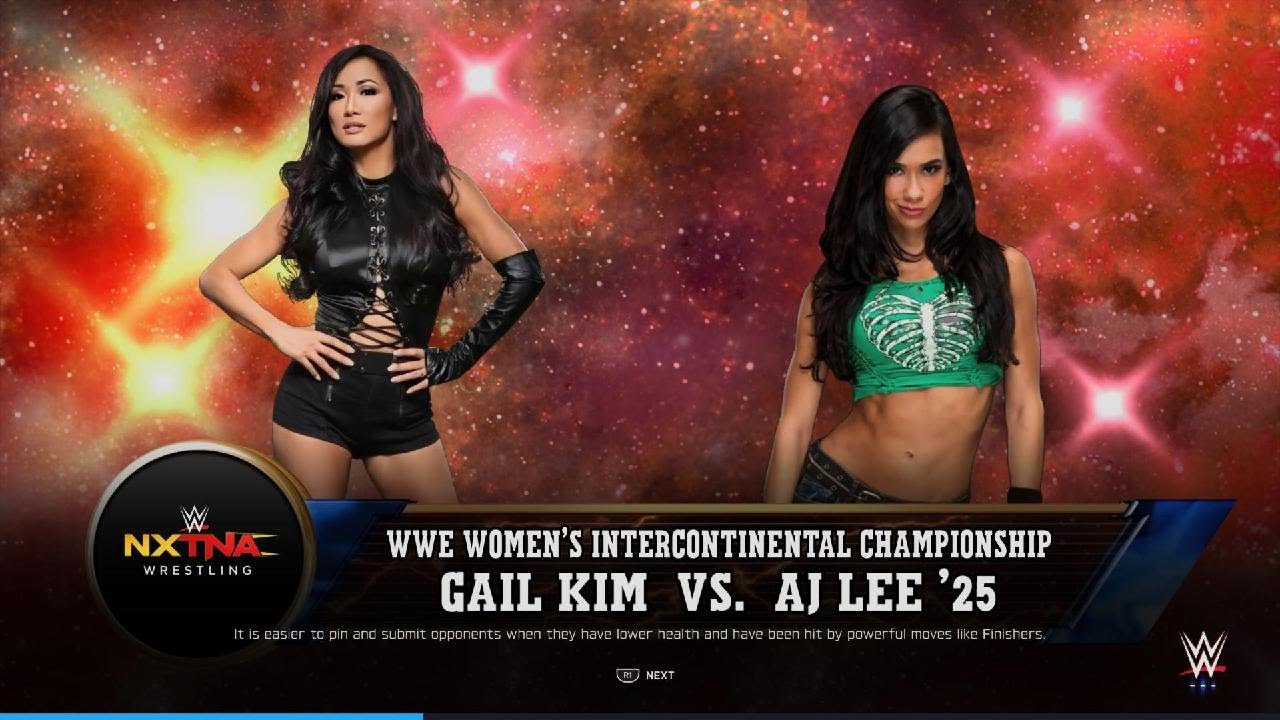AJ Lee Defend Her intercontinental championship against Gail Kim
