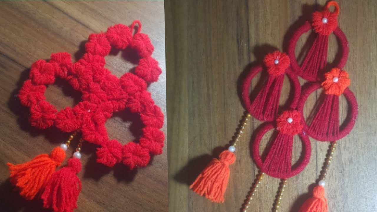 2 amazing woollen Hanging Wall craft ideas |woollen Hanging Wall