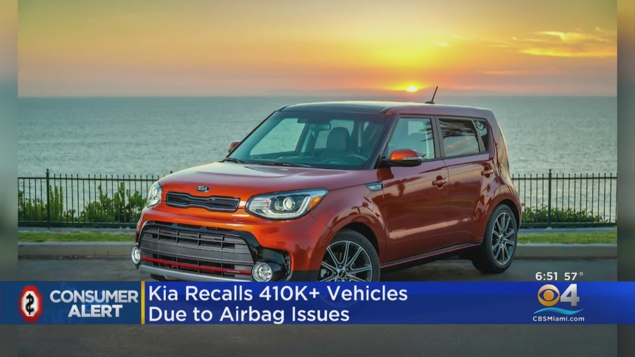 Kia Recalling Over 410,000 Vehicles Over Possible Airbag Issues
