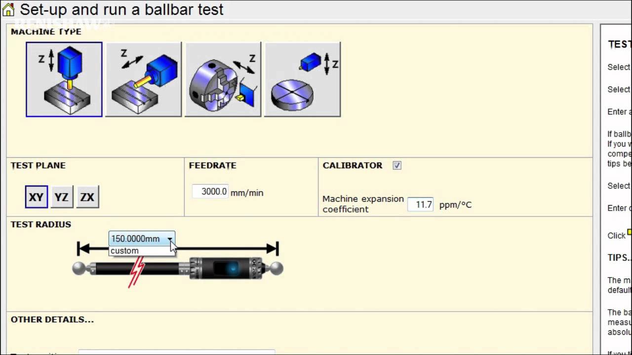 QC20-W ballbar getting started: Chapter 7 of 15 - Machine folders and test templates