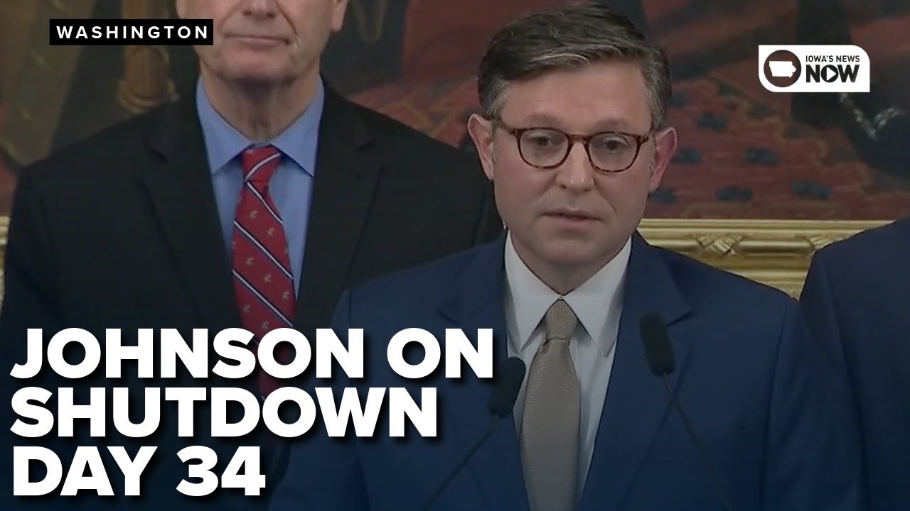 Johnson on day 34 of the government shutdown