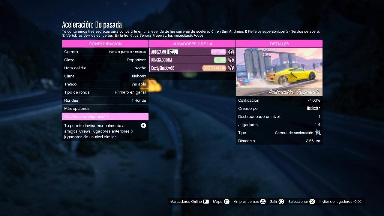 Racing Grand Theft Auto  V