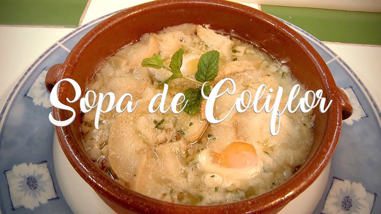 ✅  Sopa casera de Coliflor con Huevo, La verdura que te hace adelgazar!