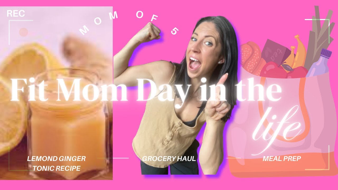 Large Family Shop/Day in the Life with Me to Eat Healthy & Save Money | Lemon Ginger Immunity Shots
