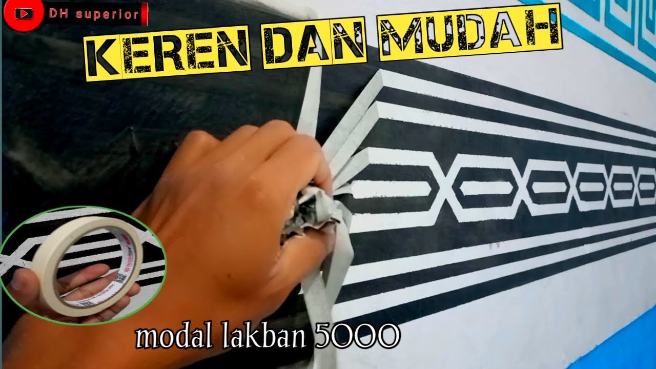 Cat  Variasi  model Lis KEREN !!! Modal Lakban 5000/Mudah /