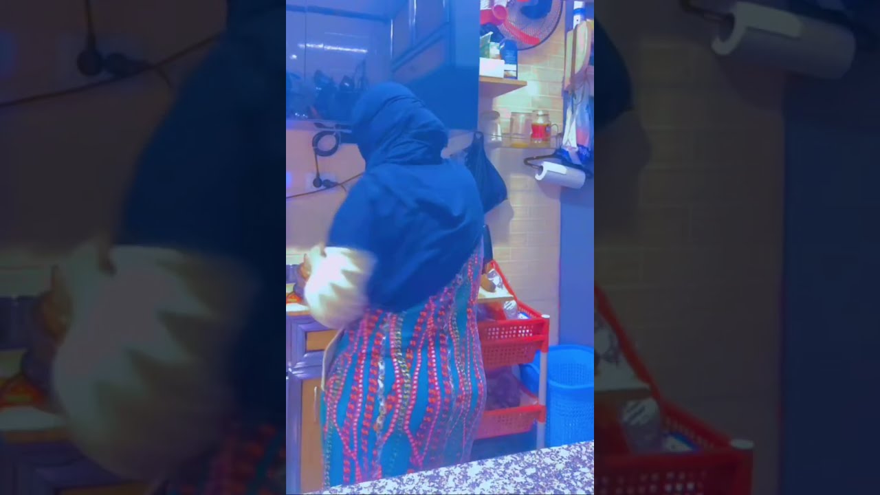 #روتيني_اليومي روتين الست البلدى بالعبايه فى المطبخ ديما مختلف ورايق 