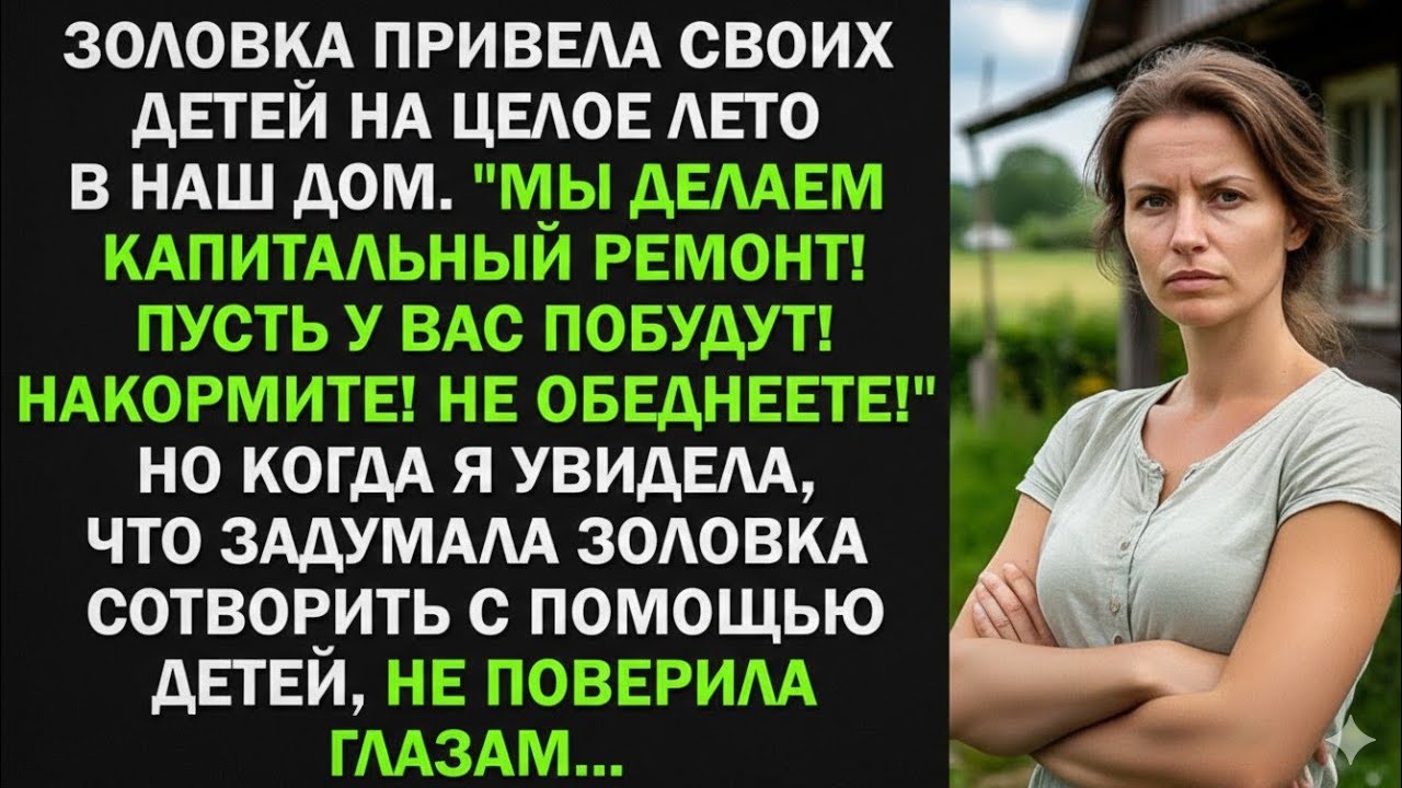 Золовка привела своих детей на целое лето в наш дом. Но когда я увидела, что задумала золовка...