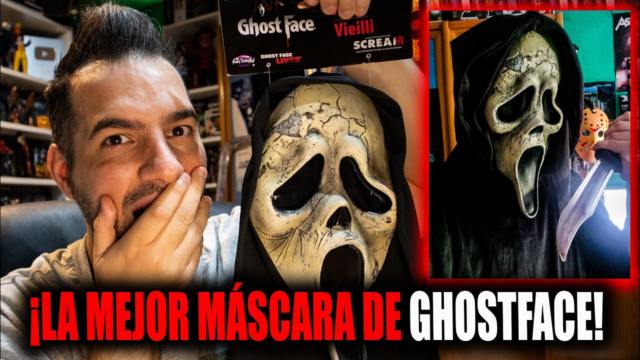 MÁSCARA de GHOSTFACE 😱 SCREAM 6 👀 de la marca FUN WORLD 🩸🔪 UNBOXING