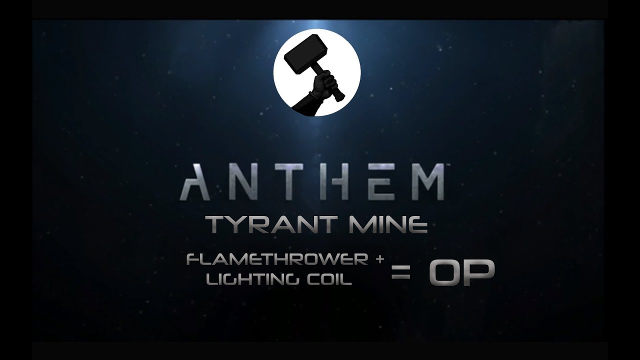 Anthem Colossus Gameplay Tyrant Mine - Flamethrower + Lightning Coil = OP