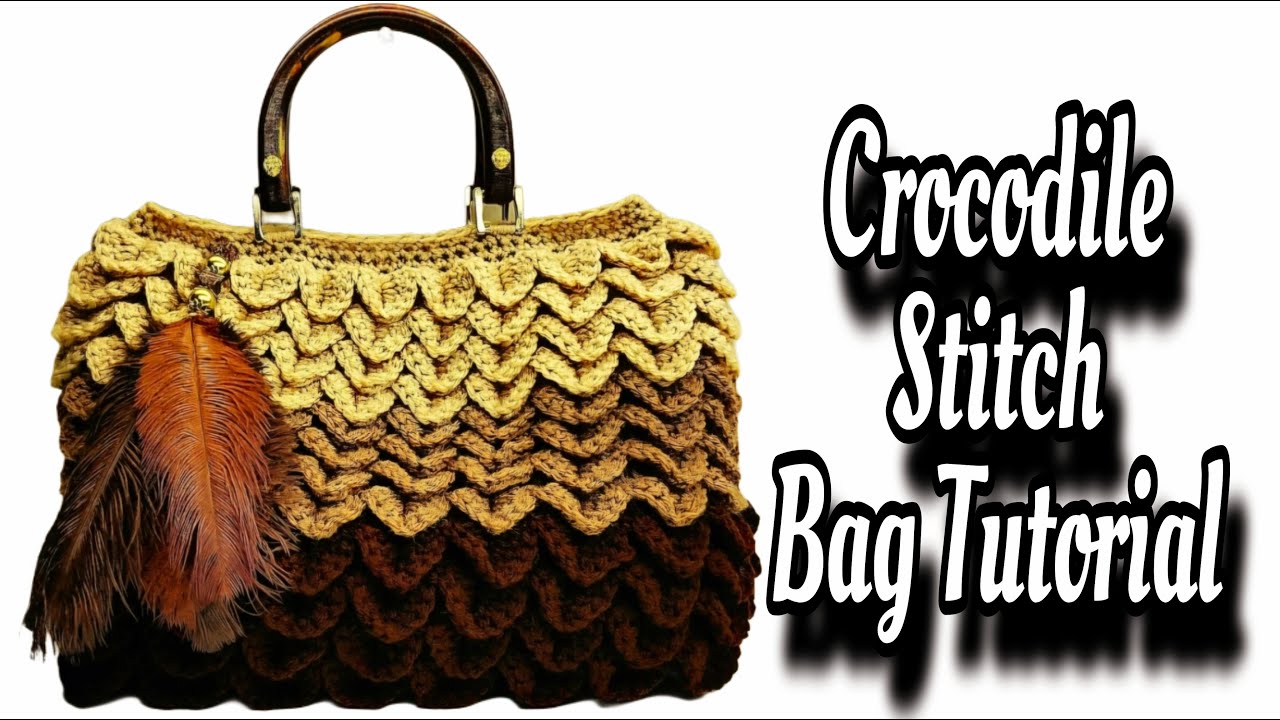 How To Crochet Crocodile Bag Tutorial